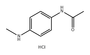 N-(4-(Methylamino)phenyl)acetamide hydrochloride Struktur