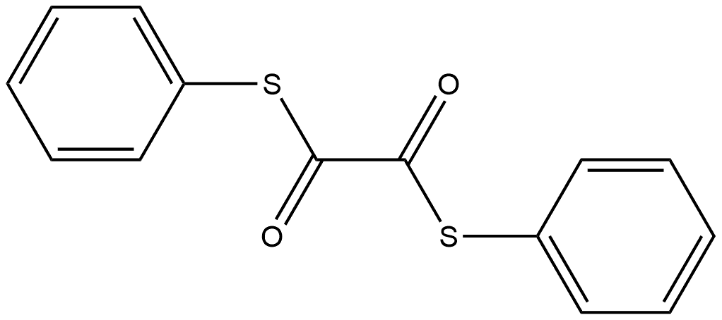 Ethanebis(thioic) acid, S1,S2-diphenyl ester Struktur