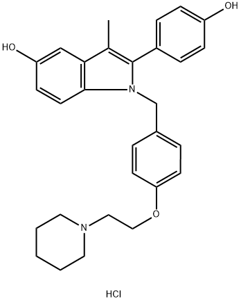 Pipindoxifene hydrochloride Struktur