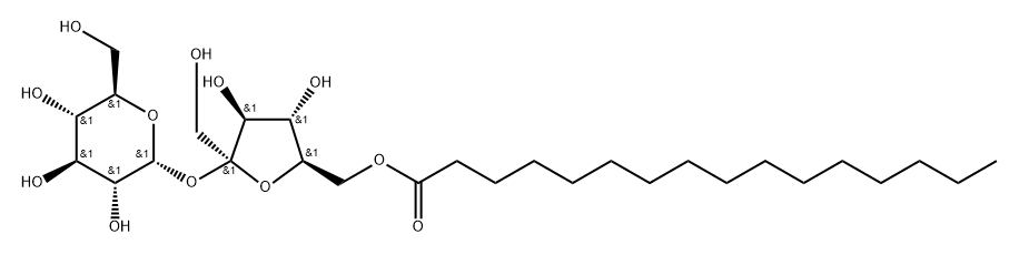 Sucrose 6'-palmitate Struktur