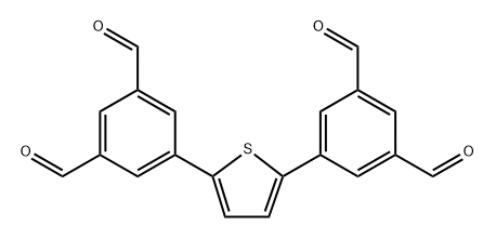 5,5'-(thiophene-2,5-diyl)diisophthalaldehyde Struktur