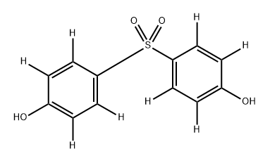 Phen-2,3,5,6-d4-ol, 4,4'-sulfonylbis- Struktur