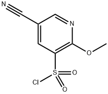 5-Cyano-2-methoxypyridine-3-sulfonyl chloride Struktur