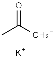 2-Propanone, ion(1-), potassium (9CI) Struktur