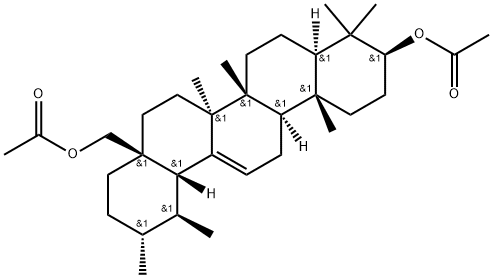 Urs-12-ene-3,28-diol, 3,28-diacetate, (3β)- Struktur