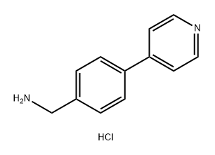 Benzenemethanamine, 4-(4-pyridinyl)-, hydrochloride (1:2) Struktur