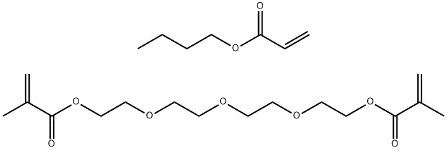 Polymer of butyl acrylate with tetraethylene glycol dimethacrylate Struktur