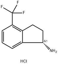 (S)-4-(trifluoromethyl)-2,3-dihydro-1H-inden-1-amine hydrochloride Struktur