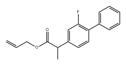 [1,1'-Biphenyl]-4-acetic acid, 2-fluoro-α-methyl-, 2-propen-1-yl ester Struktur