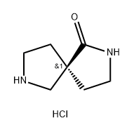 2,7-Diazaspiro[4.4]nonan-1-one, hydrochloride (1:1), (5S)- Struktur