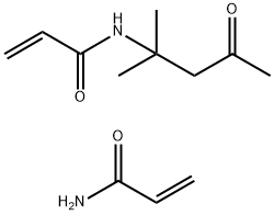 2-Propenamide, N-(1,1-dimethyl-3-oxobutyl)-, polymer with 2-propenamide 2-Propenamide,N-(1,1-dimethyl-3-oxobutyl)-,polymer with 2-propenamide Struktur