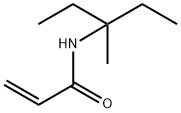 2-Propenamide, N-(1-ethyl-1-methylpropyl)-, homopolymer Struktur