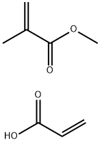 2-Propenoic acid, 2-methyl-, methyl ester, polymer with 2-propenoic acid Struktur