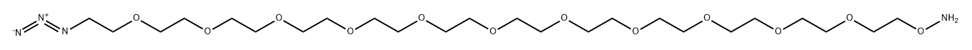 Aminooxy-PEG11-azide Struktur