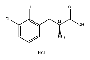 (S)-2-AMINO-3-(2,3-DICHLOROPHENYL)PROPANOIC ACID HYDROCHLORIDE Struktur