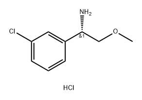 (S)-1-(3-Chlorophenyl)-2-methoxyethan-1-amine hydrochloride Struktur