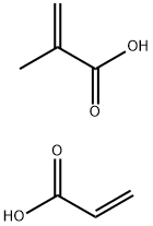 2-Propenoic acid, 2-methyl-, polymer with 2-propenoic acid Struktur