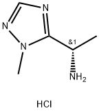 (S)-1-(1-Methyl-1H-1,2,4-triazol-5-yl)ethanamine hydrochloride Struktur