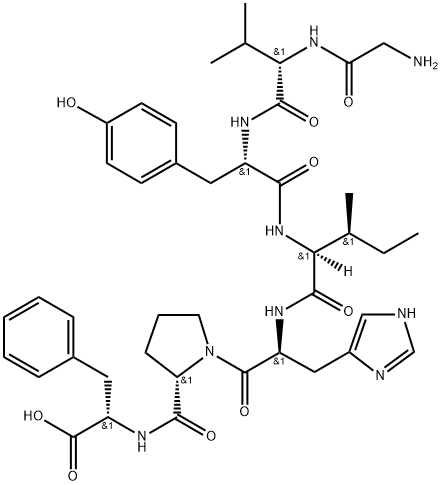 2-8-Angiotensin II, 2-glycine-5-L-isoleucine- Struktur