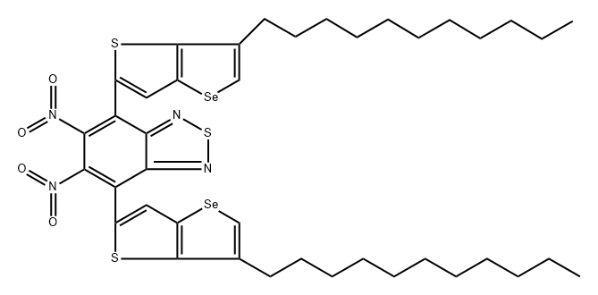 5,6-dinitro-4,7-bis(6-undecylselenopheno[3,2-b]thiophen-2-yl)benzo[c][1,2,5]thiadiazole Struktur