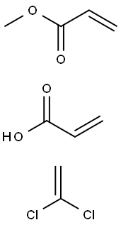 2-Propenoic acid, polymer with 1,1-dichloroethene and methyl 2-propenoate Struktur