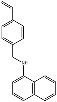 N-[(4-Ethenylphenyl)methyl]-1-naphthalenamine Struktur