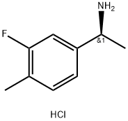 (S)-1-(3-fluoro-4-methylphenyl)ethan-1-amine, HCl Struktur