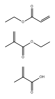 2-Propenoic acid, 2-methyl-, polymer with ethyl 2-methyl-2-propenoate and ethyl 2-propenoate Struktur