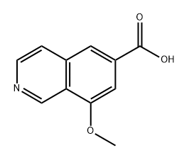 8-methoxyisoquinoline-6-carboxylic acid Struktur