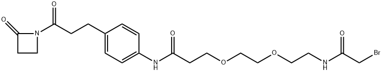 Bromoacetamido-PEG2-AZD Struktur