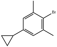 2-bromo-5-cyclopropyl-1,3-dimethylbenzene Struktur