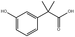 Benzeneacetic acid, 3-hydroxy-α,α-dimethyl- Struktur