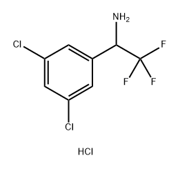 1-(3,5-dichlorophenyl)-2,2,2-trifluoroethan-1-amine hydrochloride Struktur