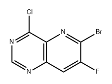 6-Bromo-4-chloro-7-fluoropyrido[3,2-d]pyrimidine Struktur