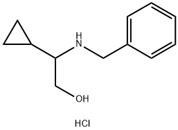 2-(benzylamino)-2-cyclopropylethanol hydrochloride Struktur