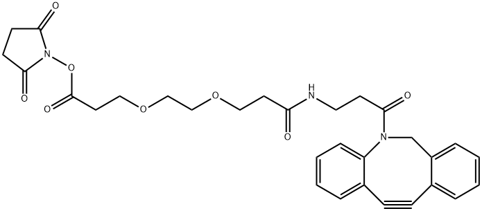 DBCO-NHCO-PEG2-NHS Ester Struktur