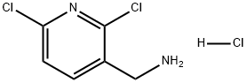 3-Pyridinemethanamine, 2,6-dichloro-, hydrochloride (1:1) Struktur