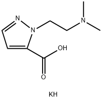 1H-Pyrazole-5-carboxylic acid, 1-[2-(dimethylamino)ethyl]-, potassium salt (1:1) Struktur