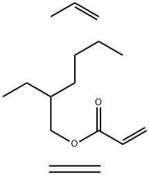 2-Propenoic acid, 2-ethylhexyl ester, polymer with ethene and 1-propene Struktur