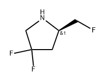 (R)-4,4-difluoro-2-(fluoromethyl)pyrrolidine Struktur