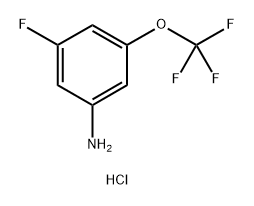 Benzenamine, 3-fluoro-5-(trifluoromethoxy)-, hydrochloride (1:1) Struktur