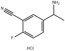 5-(1-AMINOETHYL)-2-FLUOROBENZONITRILE HYDROCHLORIDE Struktur