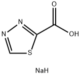 1,3,4-Thiadiazole-2-carboxylic acid, sodium salt (1:1) Struktur