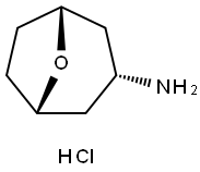 8-Oxabicyclo[3.2.1]octan-3-amine, hydrochloride (1:1), (3-endo)- Struktur