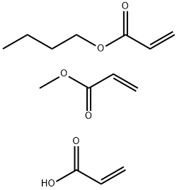 Acrylic acid·butyl acrylate·methyl acrylate copolymer Struktur