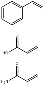 2-Propenoic acid, polymer with ethenylbenzene and 2-propenamide Styrene, acrylamide, acrylic acid polymer 2-propenoic acid, polymer with ethenylbenzene and2-propenamide 2-Propenoic acid,polymer with ethenylbenzene and 2-propenamide Struktur