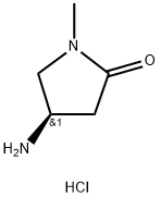 2-Pyrrolidinone, 4-amino-1-methyl-, hydrochloride (1:1), (4R)- Struktur