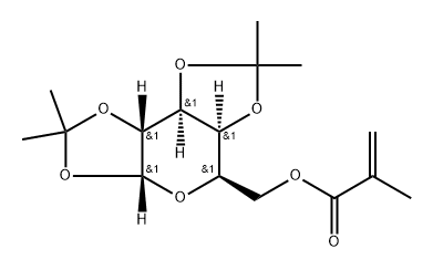 6-O-Methacryloyl-1,2:3,4-di-O-isopropylidine-D-galactopyranose Struktur