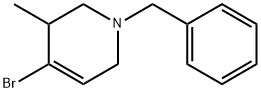 1 -benzyl-4-bromo-3-methyl-1,2,3,6-tetrahydropyridine Struktur