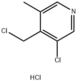 Pyridine, 3-chloro-4-(chloromethyl)-5-methyl-, hydrochloride (1:1) Struktur